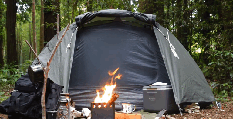 【ソロキャンプ】BUNDOKボックスストーブで、ソロキャンプ！～海鮮丼を食す！（四毒抜き）
